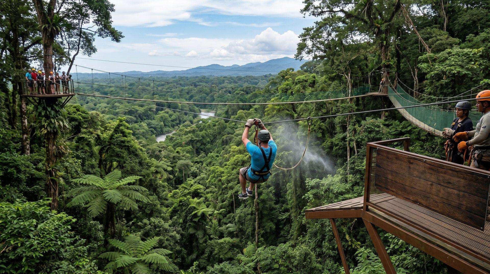 Canopy Tour — off-road enduro motorcycle tour with Ultimate Rides CR in Costa Rica